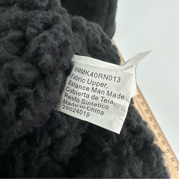 MUK LUKS Knit Boot Fold-over Mid Calf Black Marled Womens 9 Faux Fur Lined - Picture 4 of 12